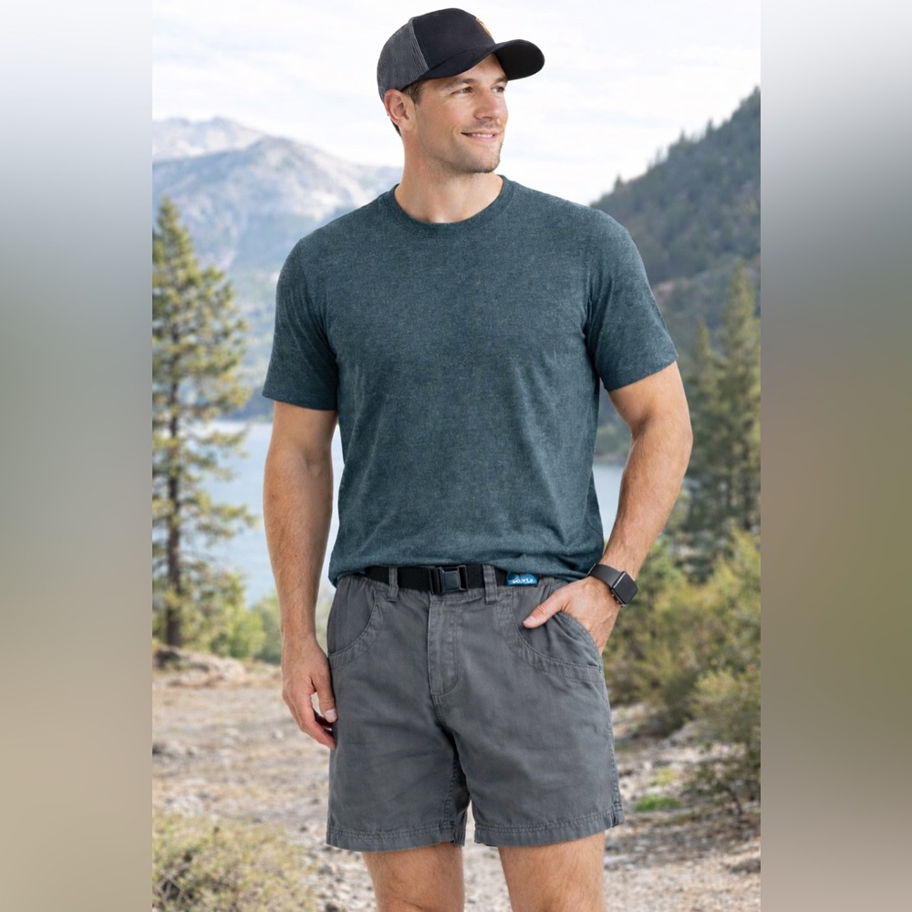 Kavu Chilli Lite Shorts Mens XXL Gray Canvas Outdoor Casual